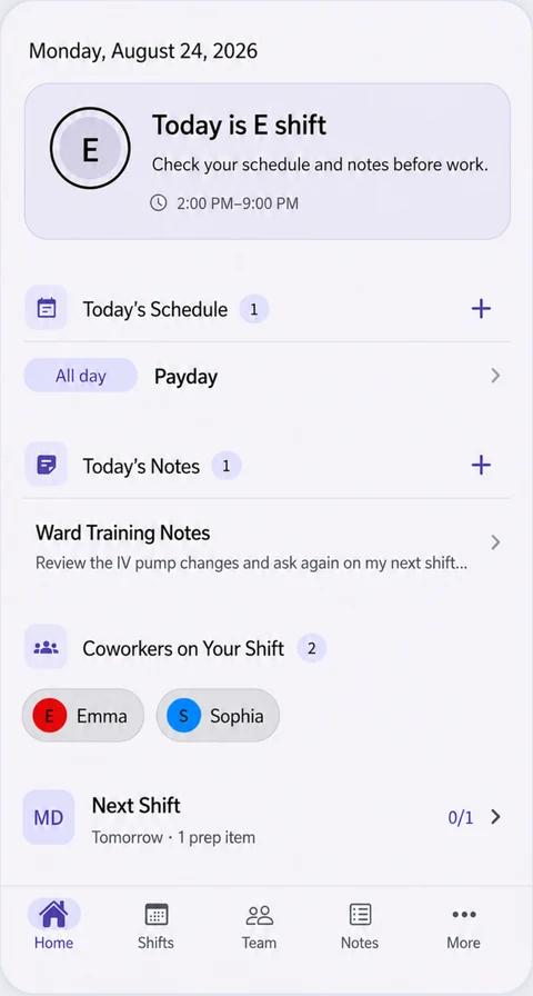 Everything you need for today — ShiftMate